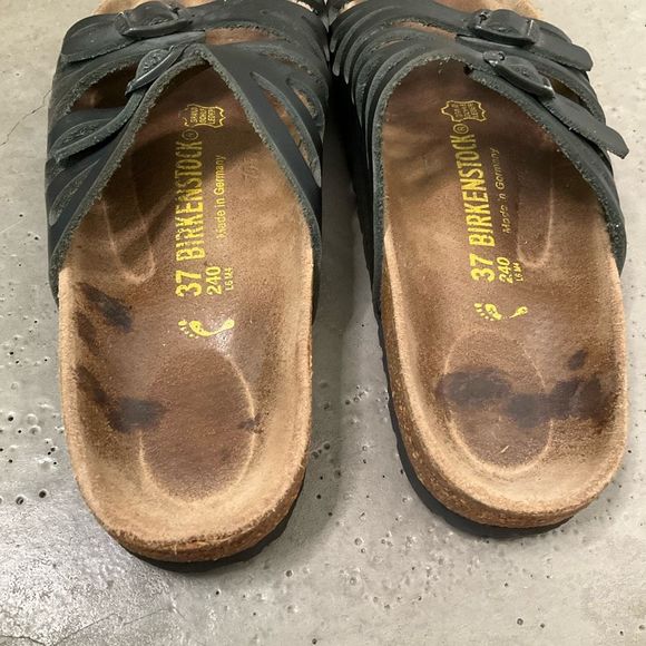 SOLD- Birkenstock Granada Oiled Leather Sandals - Picture 6 of 6